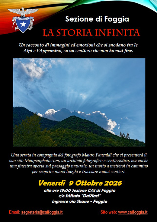 locandina CAI Foggia cartolina