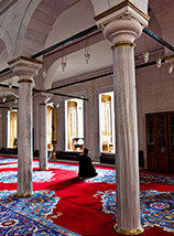 “Red carpet“ (in preghiera verso la Mecca nella Moschea di Fatih).
