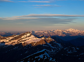 Alba dal Rifugio Città di Mantova.