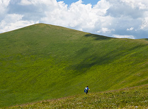 La Cresta Nord-Ovest e la cima di Monte Lieto.
