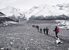 Sul Sentiero Morosini verso il Rifugio K2.