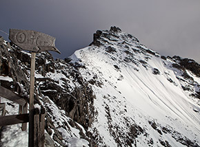 Punta Tabaretta vista dal Rifugio Payer.