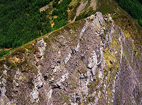 Lo spettacolare filo di cresta dei Balzi dell’Ora.
