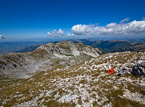 Panorama dalla Cima Nord del Terminillo verso Vetta Sassetelli.