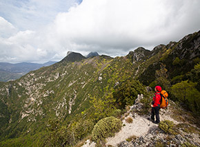 Balcone panoramico affacciato sul Vallone Vecite (Valle di Tramonti).