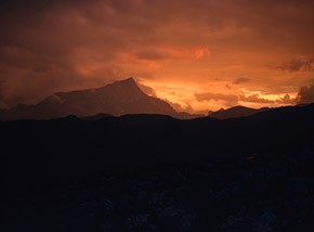 Tramonto sul Piz di Lavarella.