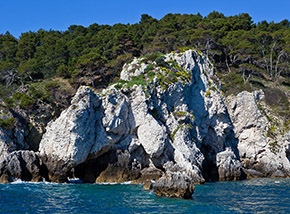 Lo Scoglio dell’Elefante sulla costa orientale di S.Domino.