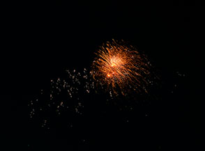 Fuochi d&rsquo;artificio alla manifestazione &ldquo;Caput Mundi&rdquo; di Valmontone.