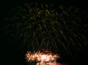 Fuochi d&rsquo;artificio alla manifestazione &ldquo;Caput Mundi&rdquo; di Valmontone.