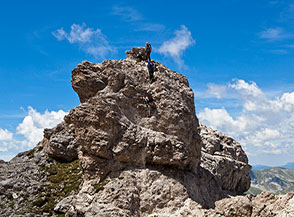 Un tratto del Sentiero del Centenario alle Torri di Casanova.