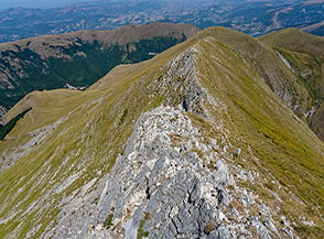 L’affilata Cresta Nord-Ovest del Monte Rotondo.