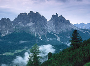 I Cadini di Misurina visti dal Rifugio A.Bosi al Monte Piana.