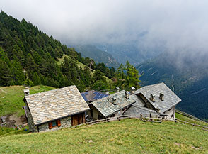 L&rsquo;Agriturismo la Vall&egrave;e Blanche a Pra Oursie.