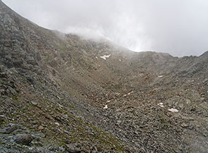 La testata detritica della Valey de la Borna.