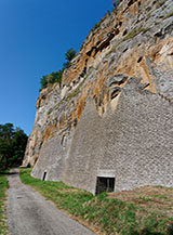 La Rupe di Orvieto presso la Grotta dei tronchi fossili.