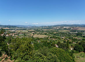 Vista sulla pianura dalla Porta Vivaria (Orvieto).