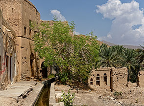 Scorcio dell&rsquo;antico villaggio di Birkat al Mawz.