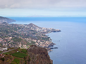 Vista su S&atilde;o Martinho di Funchal da Cabo Gir&atilde;o.