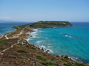 Vista su Capo San Marco, estremit&agrave; meridionale della Penisola del Sinis.