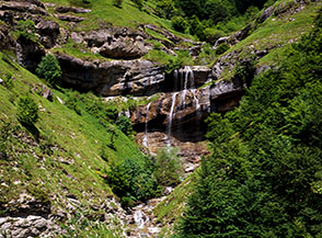 La Cascata delle Barche nel Fosso di Selva Grande.