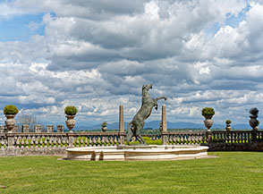 Scorcio sui giardini (Castello di Torre Alfina).