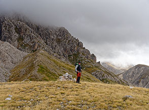 Sulla cima di Monte Faeto.