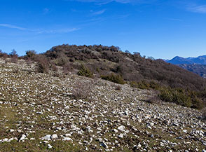 Il Monte Castellano visto da ovest.
