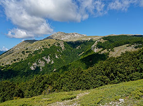 Il Monte Greco ripreso dalla Cresta Sud-Ovest di Colle della Monna.