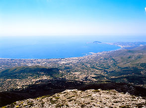 Vista sul Golfo di Gaeta dalla Cima del Redentore.