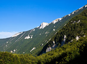 Vista sulla cresta del Monte Tar&igrave; dalla Valle di Macchia Lunga.