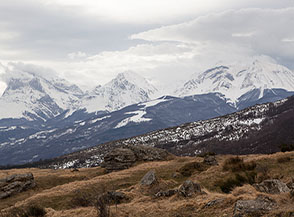 Dai prati delle Piane vista sul Gran Sasso.