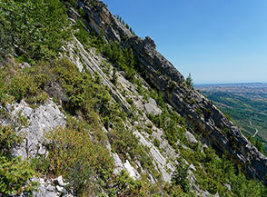 Scorcio sui Lastroni del Verde (tratto alto).