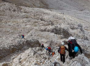 Sulla Via Ferrata Gabitta-Ignoti.