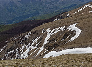Scorcio sulla testata del Vallone Grottella.