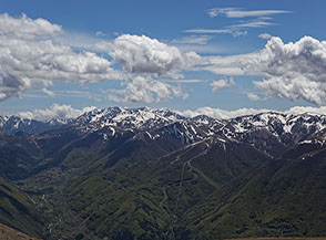 Vista verso i Monti Marsicani dal Genzana.