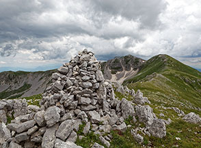 L&rsquo;ometto sulla Cima di Valle Lunga.