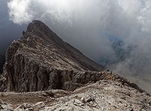La Cresta e la Cima Sud-Est del Sassopiatto.