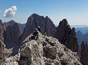 &ldquo;Ultimo livello&ldquo; (sulla vetta di Cima di Val di Roda).