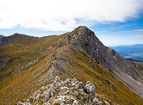 Da Cima Prato dei Sassi la cresta che la collega a Cima di Vall&rsquo;Organo.