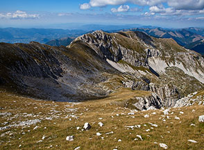 L&rsquo;Anfiteatro Nord del Terminillo, delimitato dalla Cresta Sassetelli.