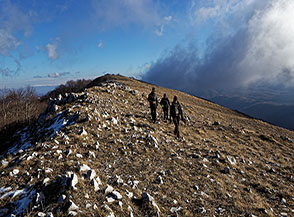 Sulla Cresta Nord-Ovest di Cima di Vallevona nei pressi della Torretta.