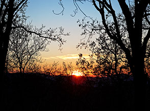 Tramonto dal Santuario di Santa Maria dei Bisognosi.