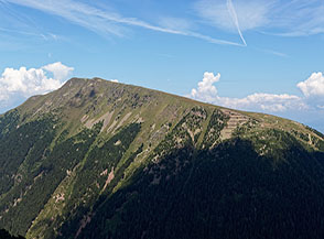 Pala di Santa con la sua piatta Cresta Est.