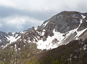 Piccolo circo glaciale sul Versante Nord di Coste dell&rsquo;Alatre.