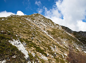 Un tratto della Cresta Nord di Cima a Mare.