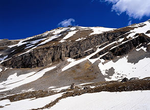 Scorcio sul versante occidentale del Pizzo d&rsquo;Intermesoli.