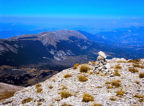 Vista sul Morrone dalla Cima Fondo di Majella.