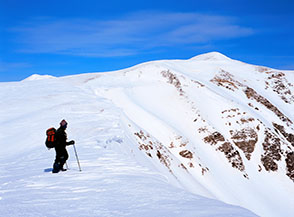 Lungo la Cresta Sud del Monte Argentella in vista della cima.