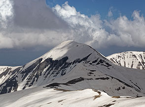 Pizzo di Moscio ripreso da Cima Lepri.