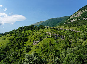Belvedere dalla piazzetta di Roccacaramanico.